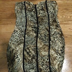 Animal Print Mini Dress